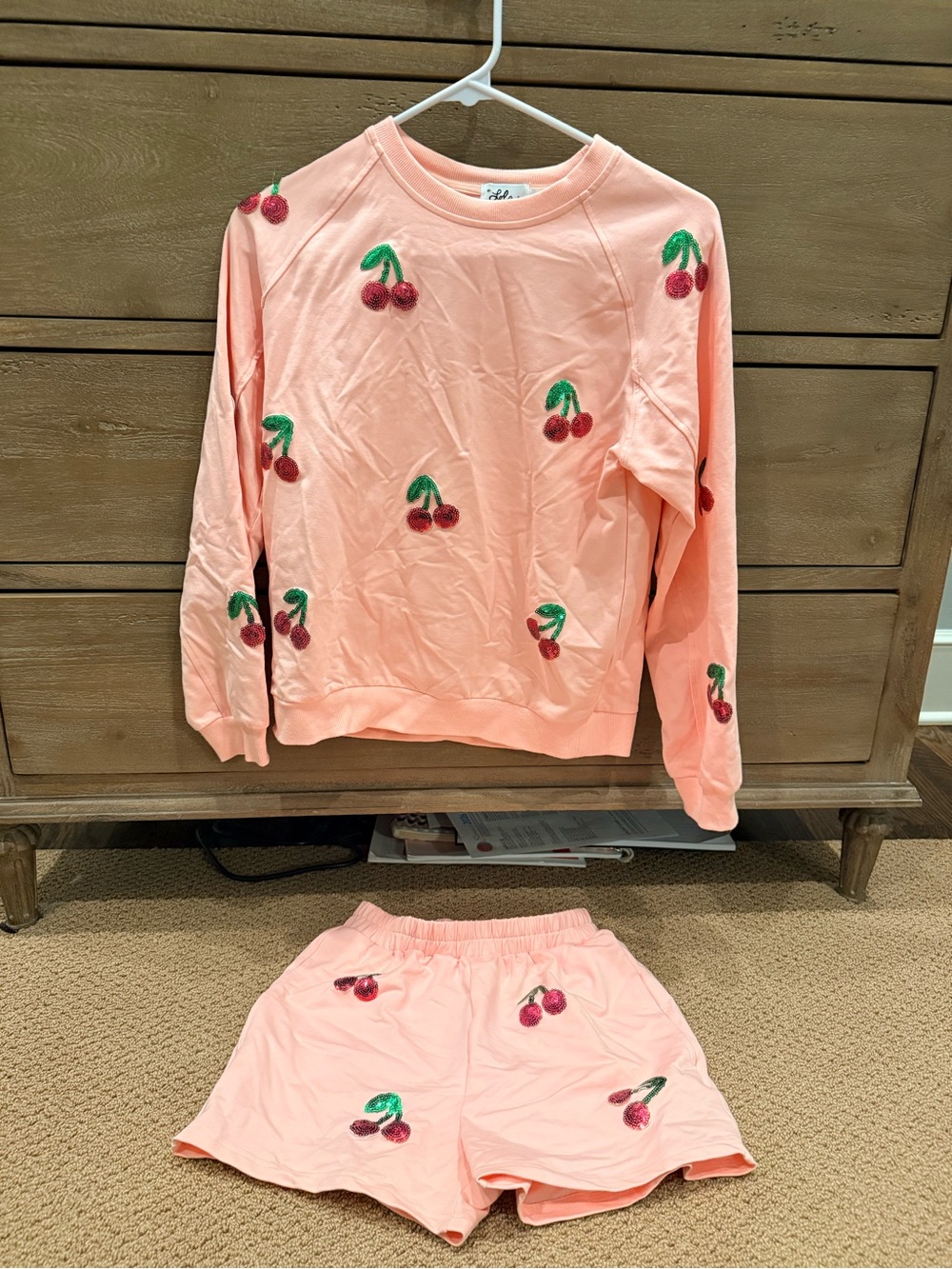 Lola + The Boys Pink Cherry Set NWOT size 14
